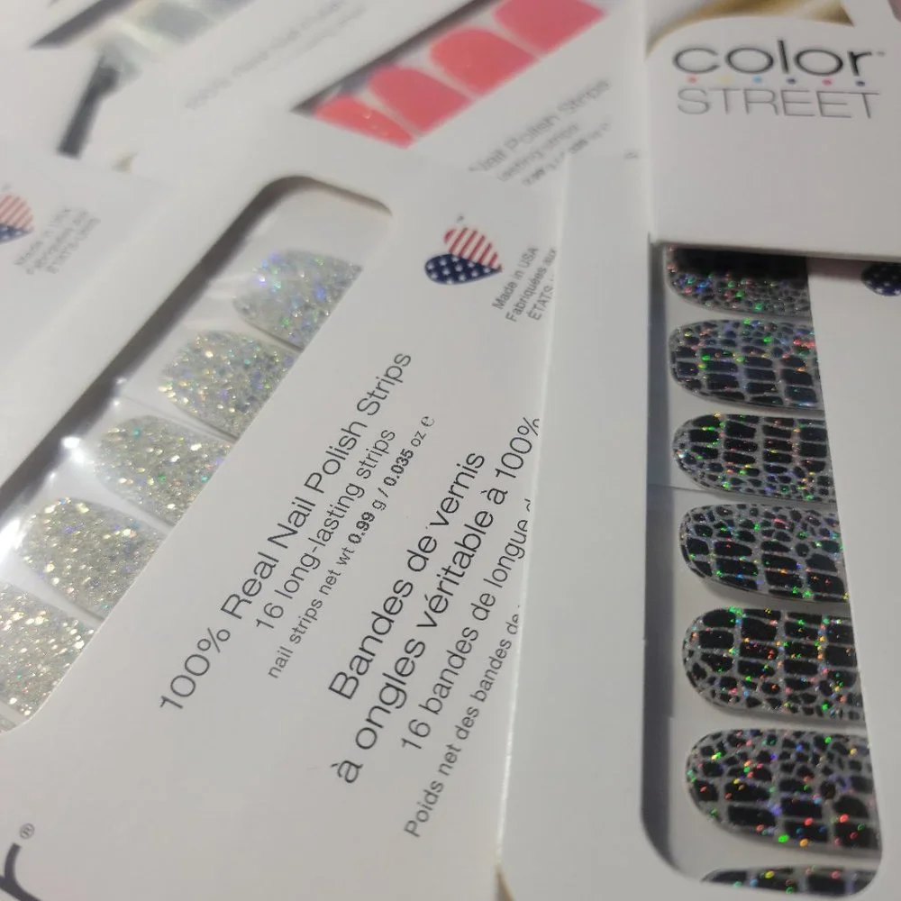 ✨ Color Street – Mystery Bundles✨  5 sealed, new sets.  Includes FREE Gifts!!!